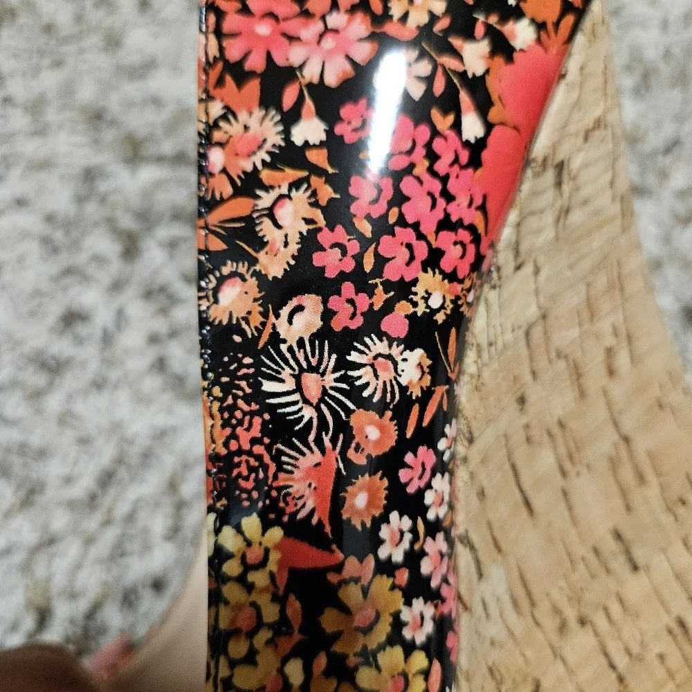 Madison Floral Cork Wedges